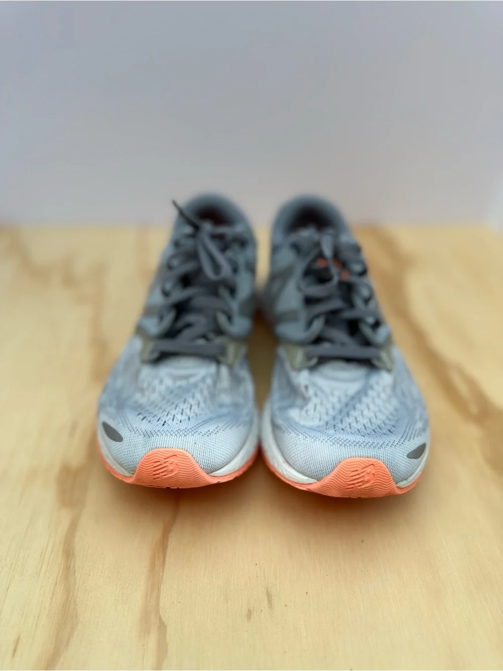New Balance Fresh Foam Gray and Coral Women's Athletic Running Shoes